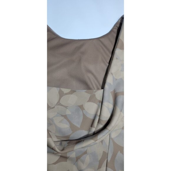CALVIN KLEIN BEIGE FLORAL DRESS SIZE 14 - Picture 8 of 16